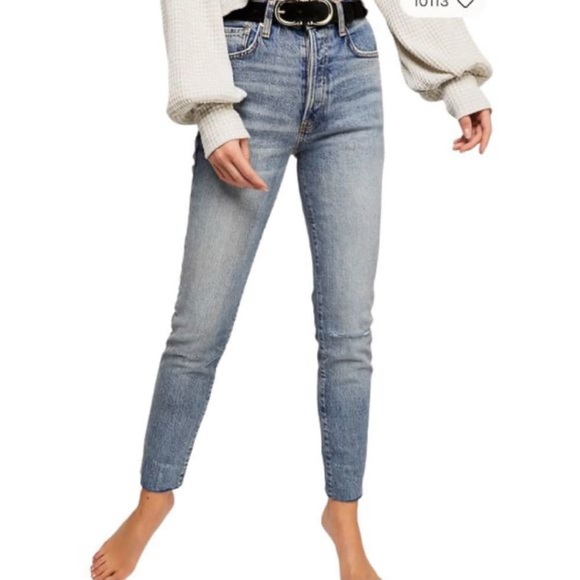 Free People Light Blue Skinny Jeans - Picture 1 of 6